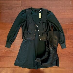 Loft Long Sleeve A-Line Dress